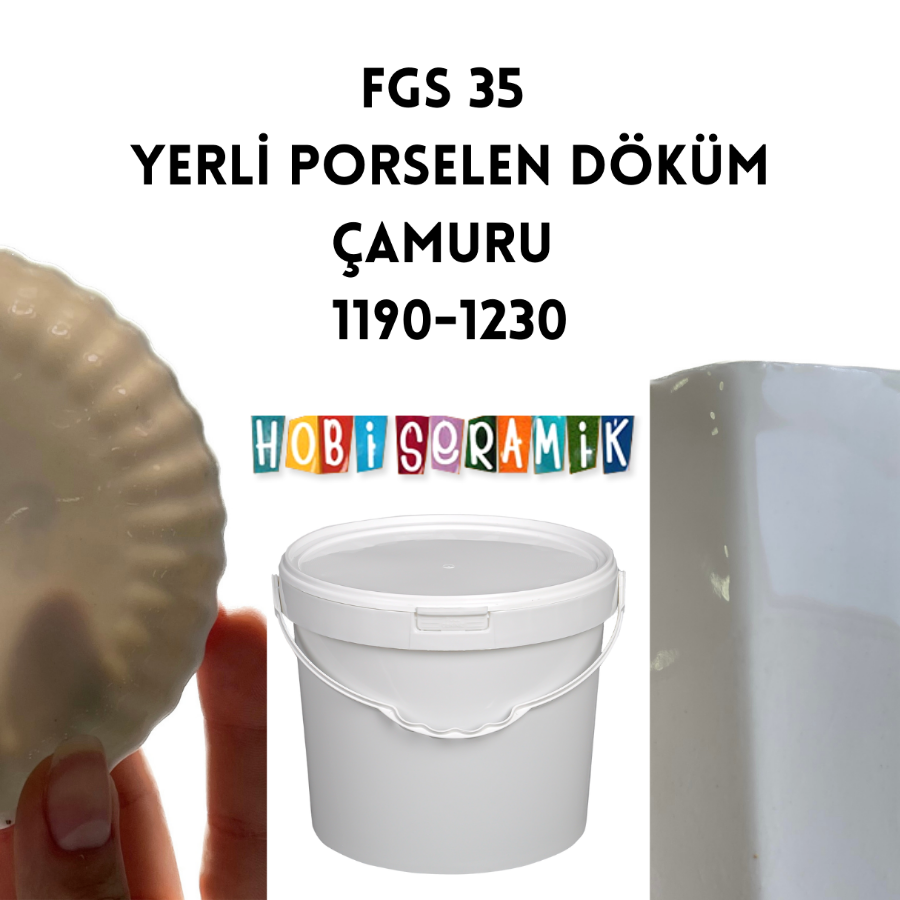 Resim FGS 354 YERLİ PORSELEN DÖKÜM ÇAMURU