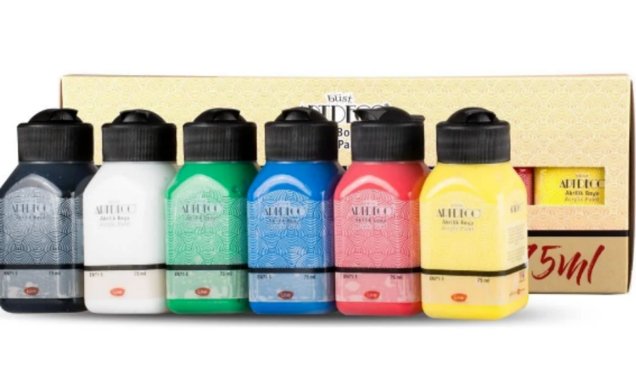 Picture of ARTDECO ACRYLIC PAINT SET OF 6 6x75ml VIBRANT COLORS