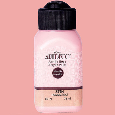 Resim  Artdeco Metalik Akrilik Boya 75Ml Pembe İnci 3764