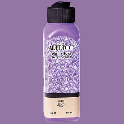 Resim  Artdeco Akrilik Boya 140Ml Mor 3608