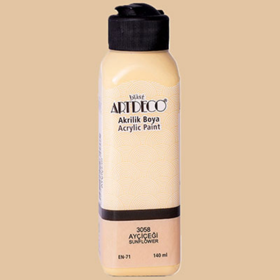 Resim Artdeco Akrilik Boya 140Ml Ayçiçeği 3058