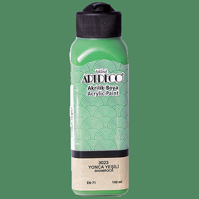 Resim Artdeco Akrilik Boya 140Ml Yonca Yeşili 3023