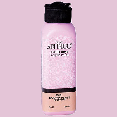 Resim  Artdeco Akrilik Boya 140Ml Şakayık Pembe 3018