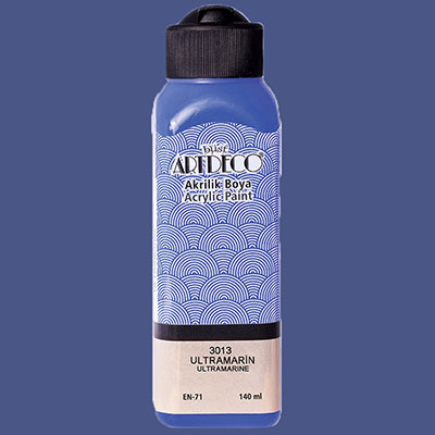 Resim Artdeco Akrilik Boya 140Ml Ultramarine 3013