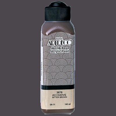 Resim  Artdeco Akrilik Boya 140Ml Acı Kahve 3676