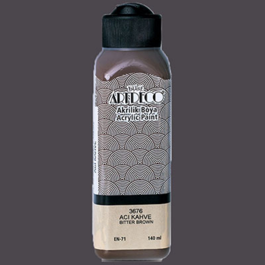 Resim  Artdeco Akrilik Boya 140Ml Acı Kahve 3676