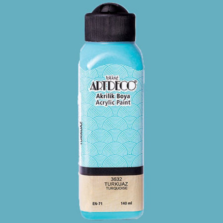 Resim  Artdeco Akrilik Boya 140Ml Turkuaz 3632