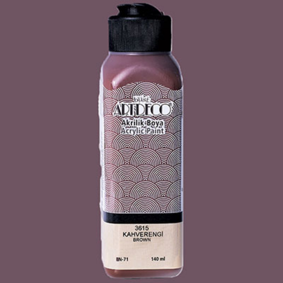 Resim Artdeco Akrilik Boya 140Ml Kahverengi 3615