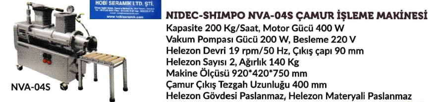 Resim Shımpo Nva-04S Çamur İşleme Makinesi