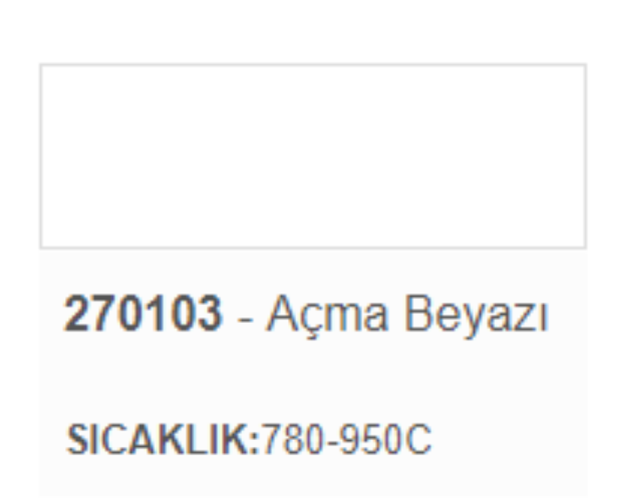 Resim 270103 Açma Beyazı Sır Üstü Dekor Boyası