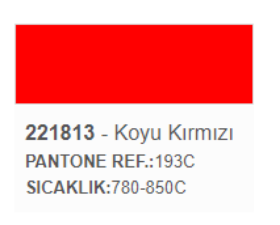 Resim 221813 Koyu Kırmızı Sır Üstü Dekor Boyası